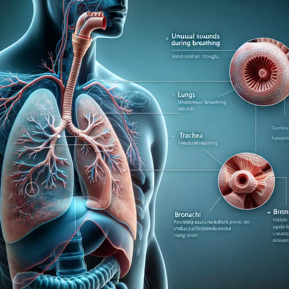 divné zvuky při dýchání